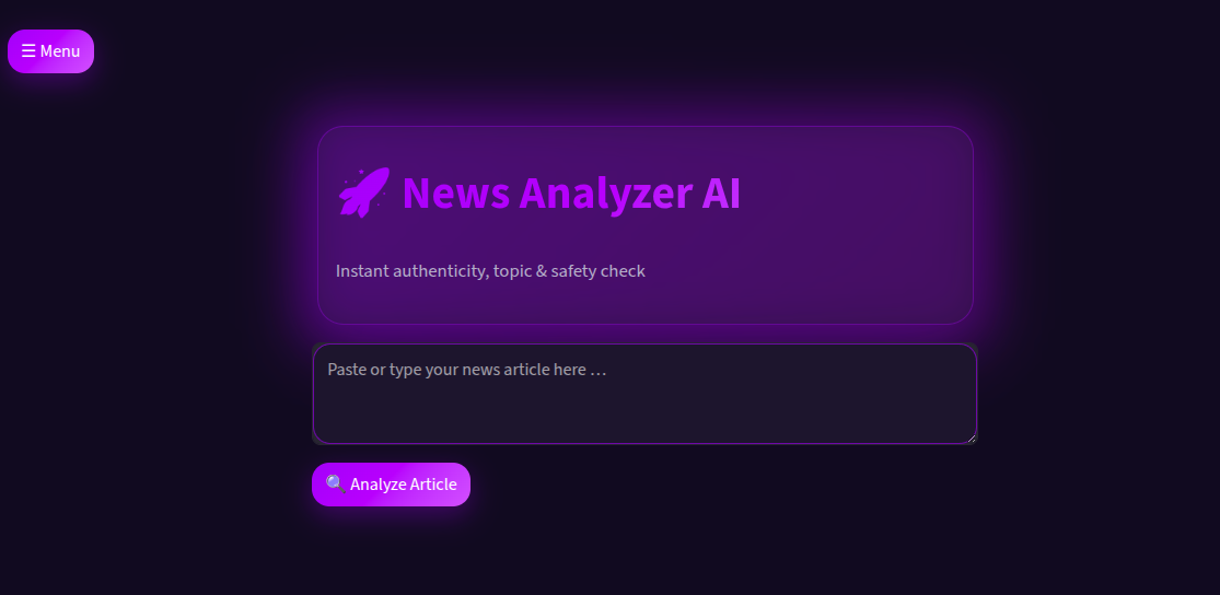 AI News Analyser